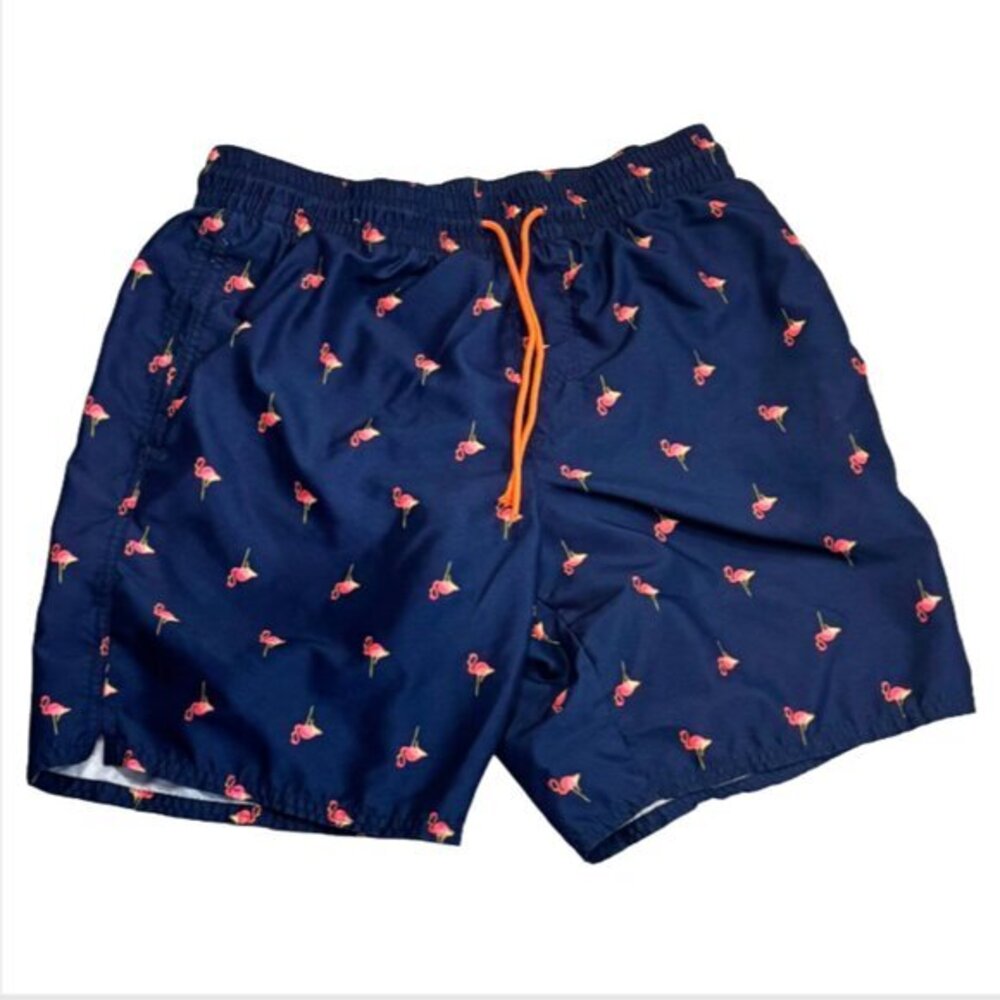Old Navy Blue Flamingo Swim Trunks